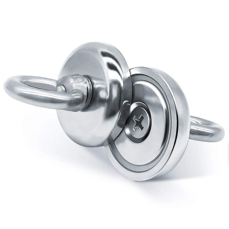 FINDMAG 10 Pack Heavy Duty Magnets, Silver Strong Magnetic Hooks with Countersunk Hole Eyebolt, Neodymium Magnets Countersunk for Home, Kitchen, Workplace, Office, Garage, Tool Storage, and More - Image 4