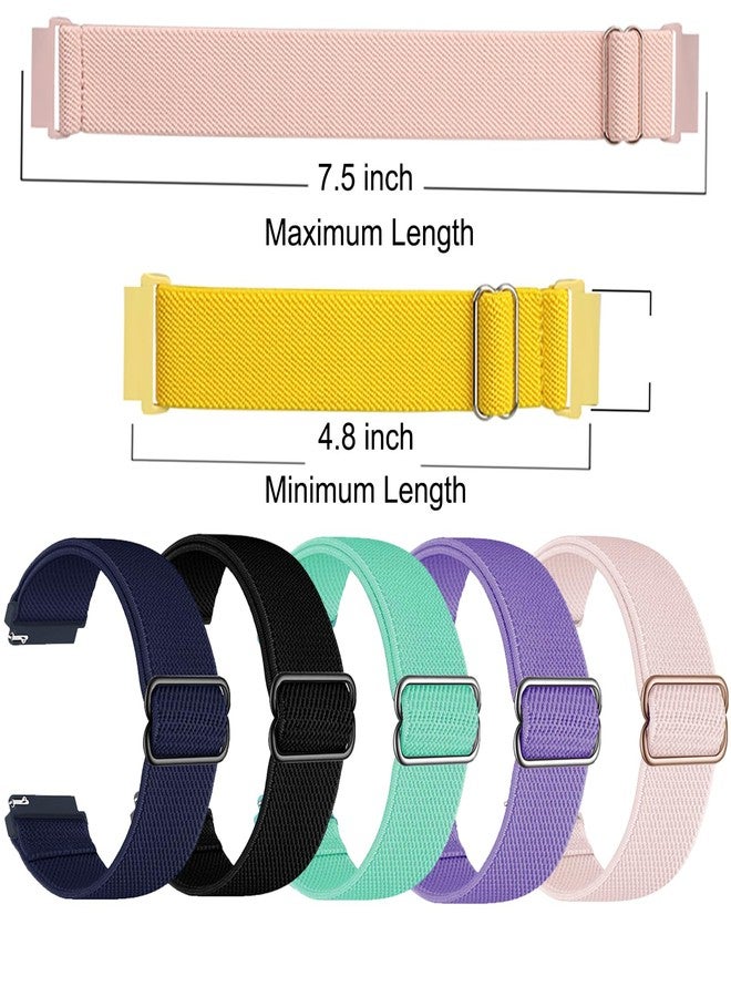 BXKM 2 Pack Stretchy Nylon Band Compatible with Gizmo Watch 3 2 1/Gabb Watch 3 2 1/SyncUP/Cosmo JrTrack Band Soft Elastic Strap with Adjustable Buckle - Image 5