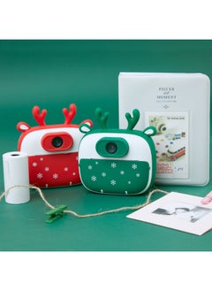 Generic Children Print Camera Front And Back Double Photograph Private Model Appearance High Definition Photograph For One Second Cute Cat Ears-Color:Red  - Image 1