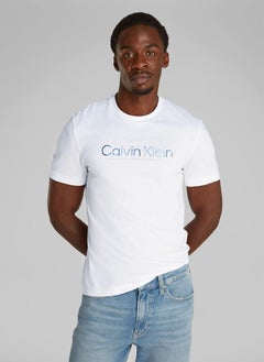 CALVIN KLEIN Satin Bonded Logo T-Shirt  - Image 1