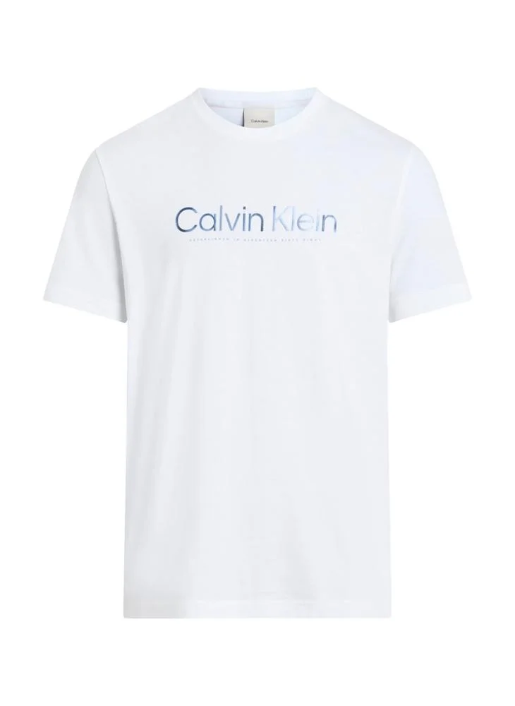 CALVIN KLEIN Satin Bonded Logo T-Shirt