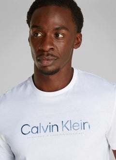 CALVIN KLEIN Satin Bonded Logo T-Shirt  - Image 3