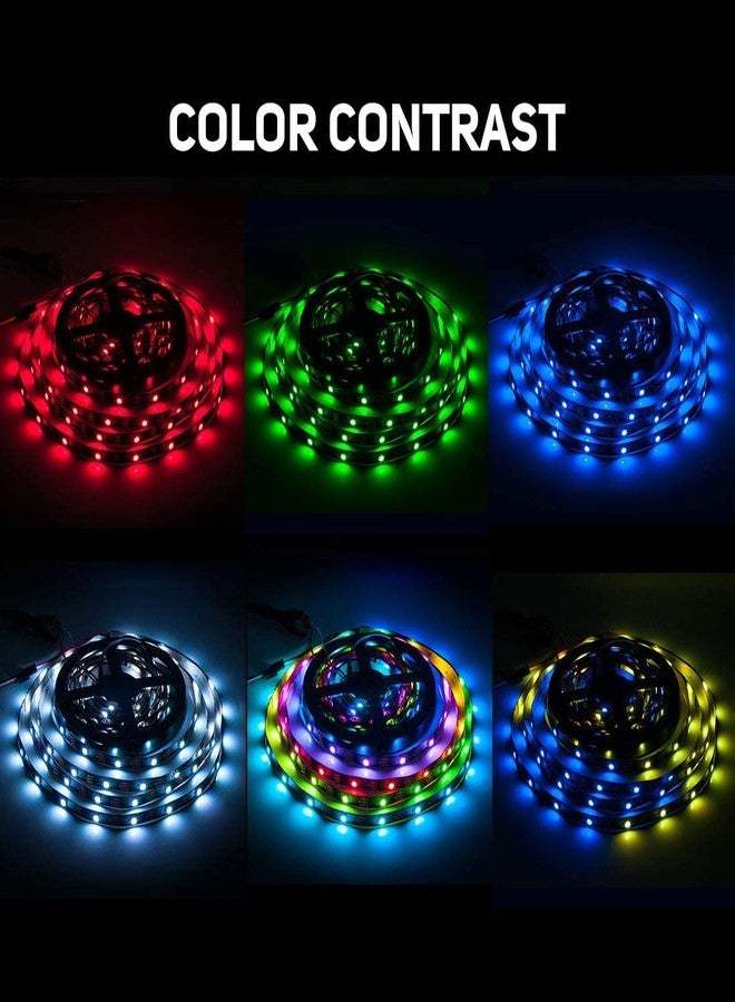 LightingKart شريط إضاءة LED من LightingKart طراز WS2812B - طوله 16.4 قدم، 300 بكسل، لون الأحلام، غير مقاوم للماء، لشاشات/جدران LED (5 أمتار) - Image 3