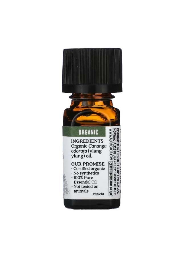 Aura Cacia Pure Essential Oil Organic Ylang Ylang Complete 0.25 fl oz 7.4 ml  - Image 2