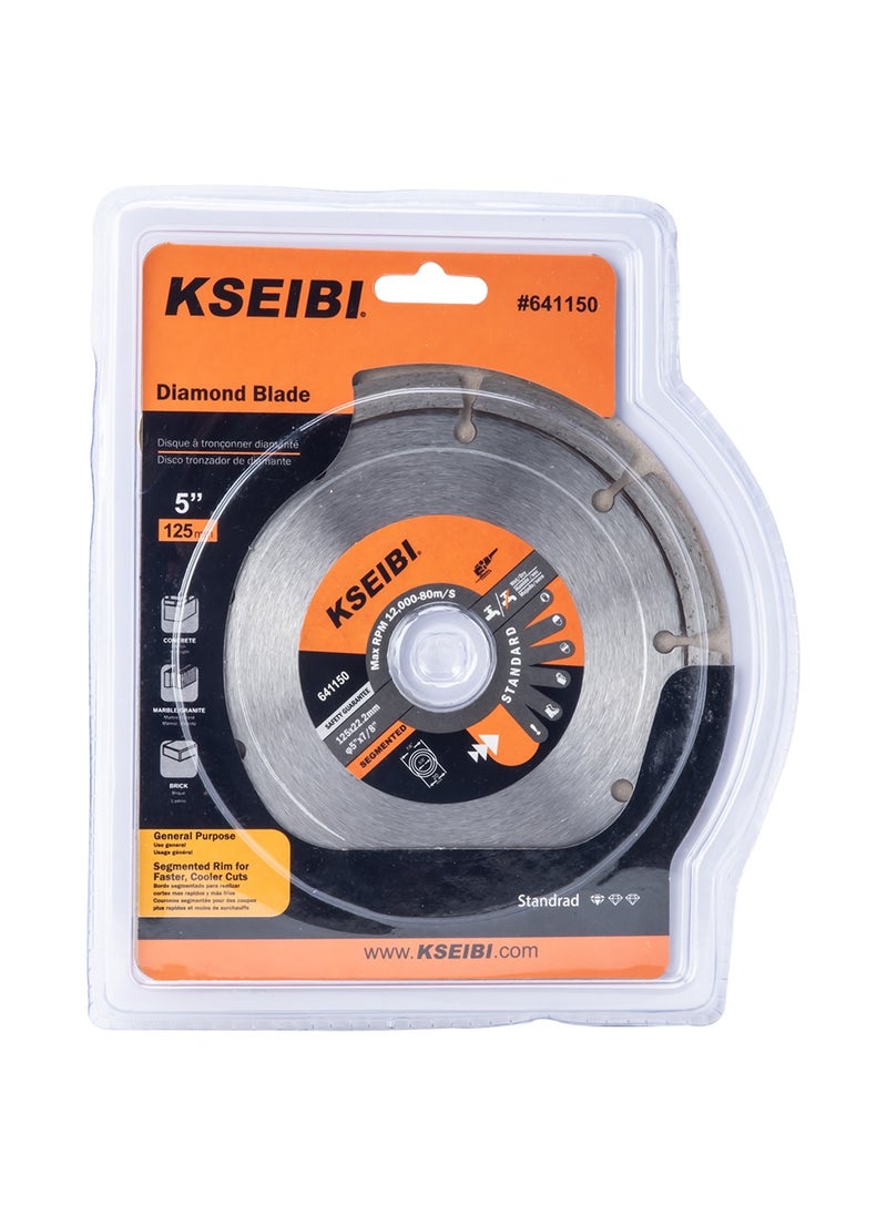 KSEIBI - Sintered Diamond Discs Segmented, Angle Grinder Saw Blade, Purpose Dry or Wet Cutting Disc for Brick, Block, Concrete, Stone, Porcelain ,Ceramic,Tile, Granite, Glass, Grinding and Polishing - Image 1