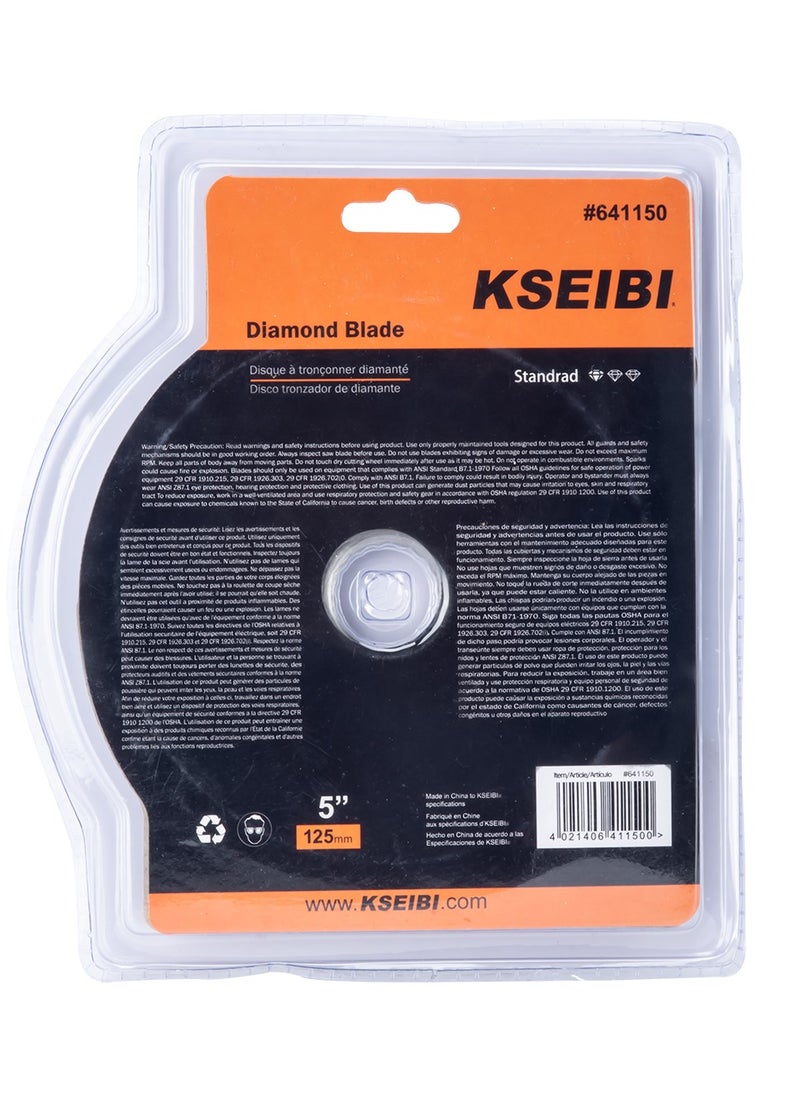KSEIBI - Sintered Diamond Discs Segmented, Angle Grinder Saw Blade, Purpose Dry or Wet Cutting Disc for Brick, Block, Concrete, Stone, Porcelain ,Ceramic,Tile, Granite, Glass, Grinding and Polishing - Image 1