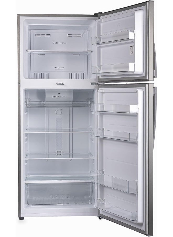 Akai 500 Liters Double Door Refrigerator with Inverter Compressor, No Frost Technology, Recessed Handle, Multi Air Flow Freezer, RFMA-S500WTI 500 L RFMA-S500WTI silver - Image 3