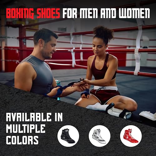 Ringside unisex adult High-top Sneaker, Red, 2 Big Kid US - Image 5