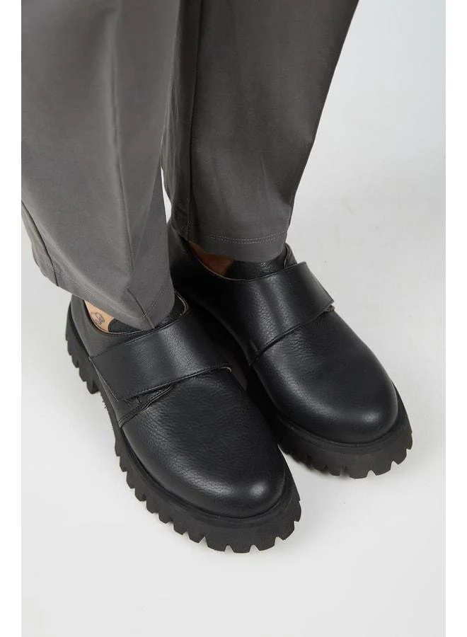 Manijero  Mimi Women's Leather Zipper Genuine Black Leather Shoes. for Women | Best Price UAE