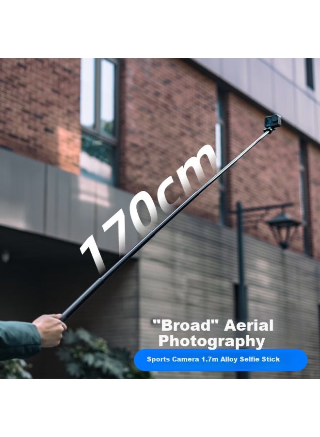 Surewo Suitable For Dji Gopro Action Cameras, 1.7-meter Selfie Stick, Action 5 Pro/6 Handheld Pole, Tripod, Ace Pro 2-meter Telescopic Extension Pole Bracket, Nano Accessories - Image 1