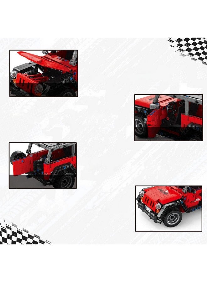 ماجيك واند مكعبات بناء سيارة جيب قابلة لإعادة الشحن من Magicwand® مع جهاز تحكم عن بعد 【448 قطعة】 - Image 5