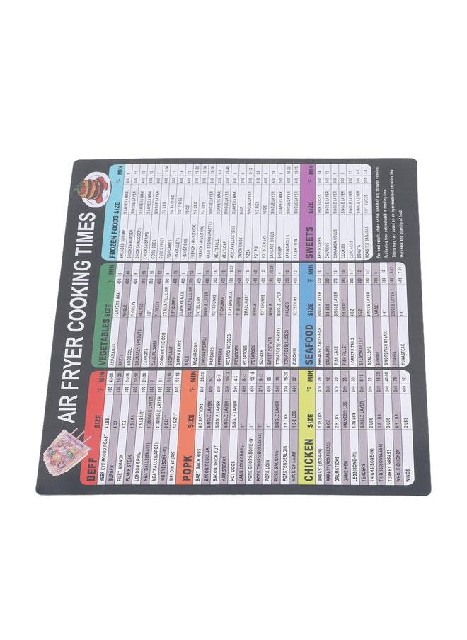 Fryer Magnetic Cheat Sheet Fryer Cooking Times Magnetic Cheat Sheet Fryer Accessories Cookbook Recipe Card Meat Temp Guide 20x25cm