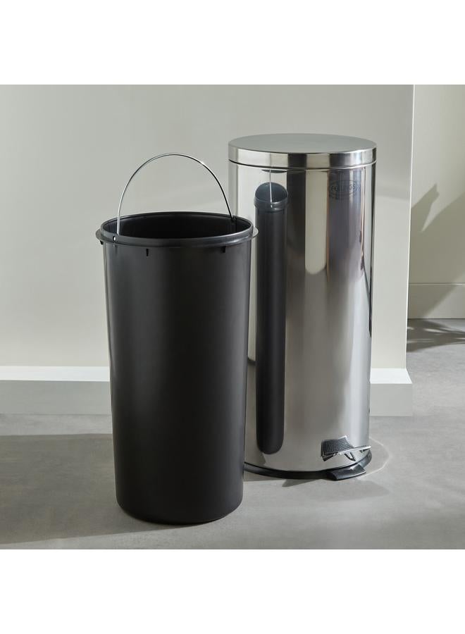 Home Box Tamara Mirror Finish Steel Pedal Dustbin - 30 L - Image 3