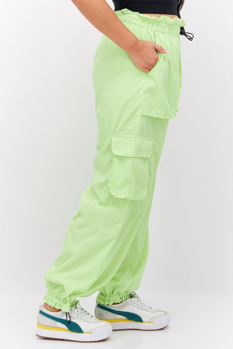 TRIBE OF 6 Women Sportswear Fit Training Sweatpants, Lime Green - Image 2