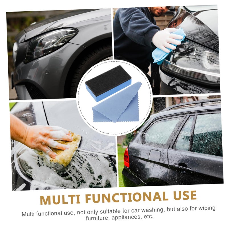 Tire Shine Applicator Sponge Kit Car Detailing Tools Durable Multi Functional Waxing Pad - Image 4