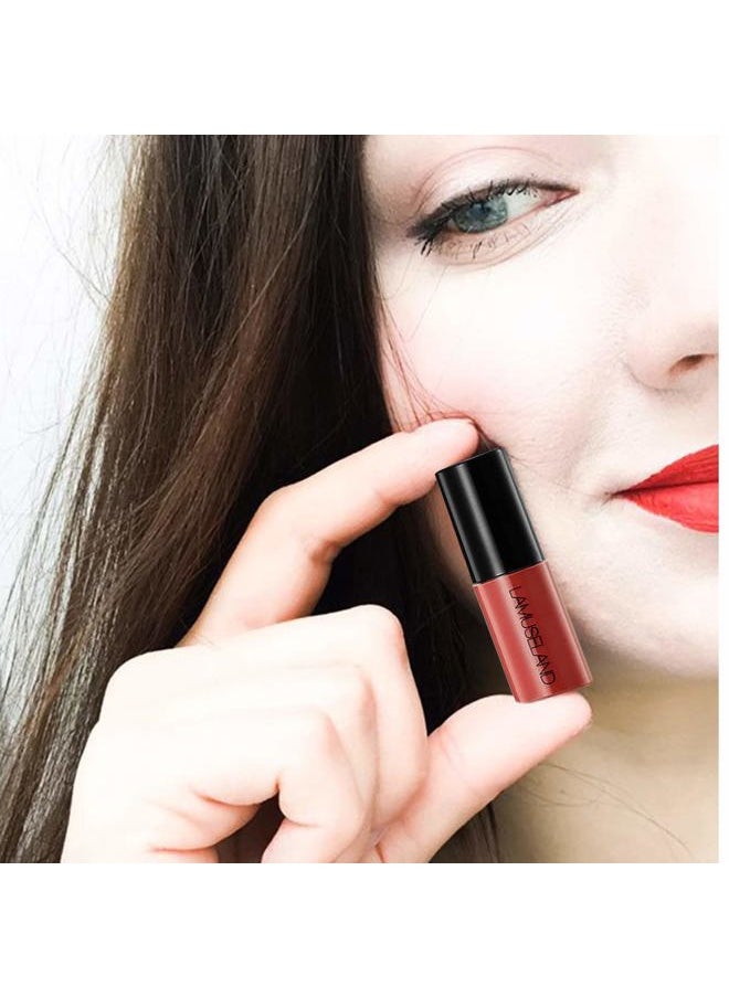 LAMUSELAND - Wholesale 12Pcs Travel Suit Waterproof Long Lasting Matte Lip Gloss Sample Size Liquid Lipstick Makeup Set - Image 1