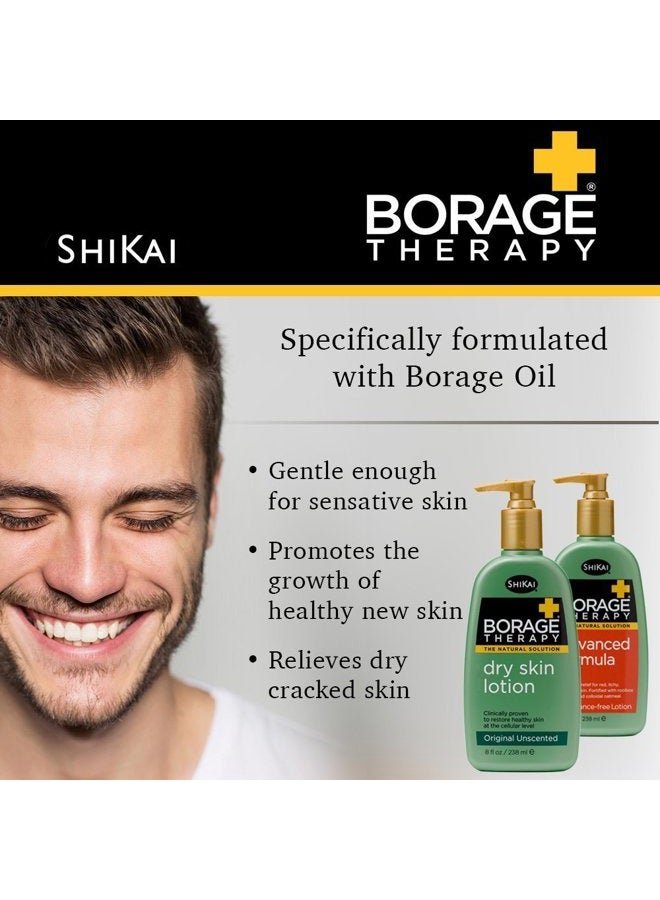 SHIKAI Borage Therapy Advanced Formula Body Moisturizer (16 oz) | Fragrance Free | Hydrating Lotion for Dry Hands & Body | With Oatmeal & Shea - Image 4