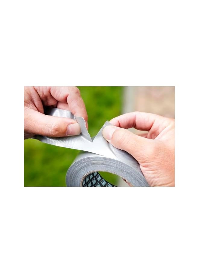 BISON KIT - Bison Kit Grizzly Tape Roll, 10 Meter Length, Silver - Image 1
