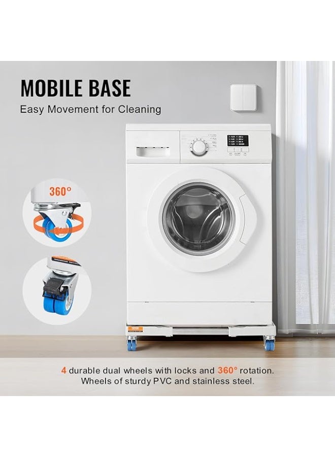 Adjustable Appliance Dolly – Expandable Mobile Base with 4 Locking Wheels – Heavy Duty Stand for Fridge, Washer & Dryer – 15" to 24.2" Width - Image 2