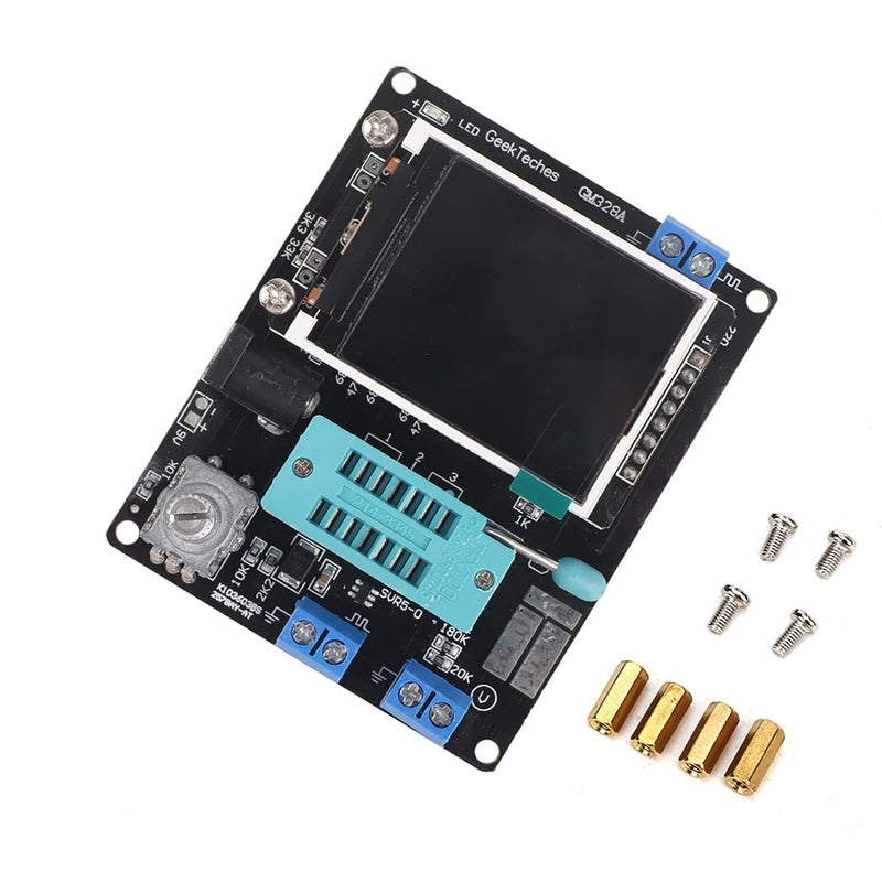 GM328 اختبار الترانزستور الثنائي التريود NPN PNP FET الثايرستور كاشف تلقائي شاشة ملونة 160x128 مولد PWM - Image 1