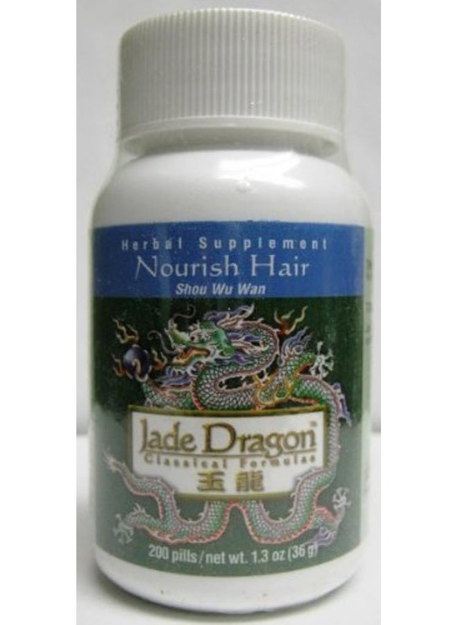 Nourish Hair, Shou Wu Wan, 200 Pills
