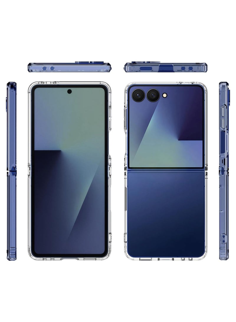 ACLIX Clear Case for Samsung Galaxy Z Flip 7 5G (2025), Ultra Clear, Shockproof Crystal Protection, Hard Case Cover, Anti-Yellowing, Wireless Charging Compatible - Image 1