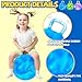 Ynanimery 3 Pack Bouncy Balls with Handle for Kids Ride On Toys Balls for Kid 3 48 15 Inch Hopper Ball with Air Pump for Kids Jumping Sports Ride Games Balance Exercise Indoor Outdoor Fun - Image 4