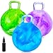 Ynanimery 3 Pack Bouncy Balls with Handle for Kids Ride On Toys Balls for Kid 3 48 15 Inch Hopper Ball with Air Pump for Kids Jumping Sports Ride Games Balance Exercise Indoor Outdoor Fun - Image 2