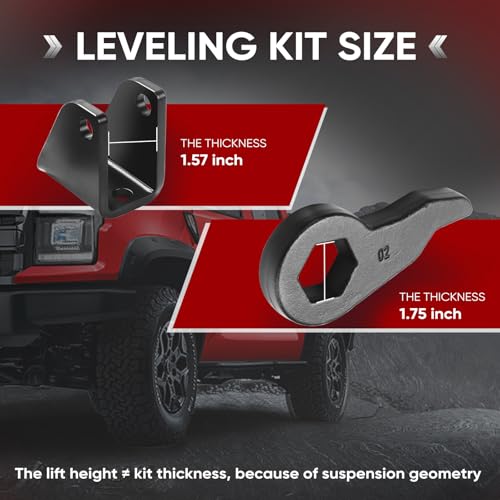 Amumu 1-3 Inch Lift Leveling Kit - Lift Suspension Kit Compatible with 2001-2010 Silverado GMC Sierra 1500HD 2500 2500HD 3500 3500HD 2WD 4WD 8 Lug - Image 5