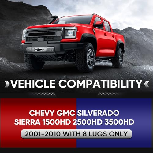 Amumu 1-3 Inch Lift Leveling Kit - Lift Suspension Kit Compatible with 2001-2010 Silverado GMC Sierra 1500HD 2500 2500HD 3500 3500HD 2WD 4WD 8 Lug - Image 2