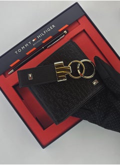 Tommy Hilfiger Plus Tommy Hilfiger Wallet, Keychain & Pen Set For Men  - Image 2