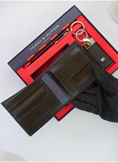 Tommy Hilfiger Plus Tommy Hilfiger Wallet, Keychain & Pen Set For Men  - Image 3