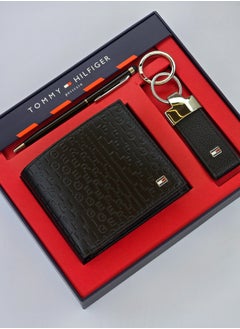 Tommy Hilfiger Plus Tommy Hilfiger Wallet, Keychain & Pen Set For Men  - Image 1