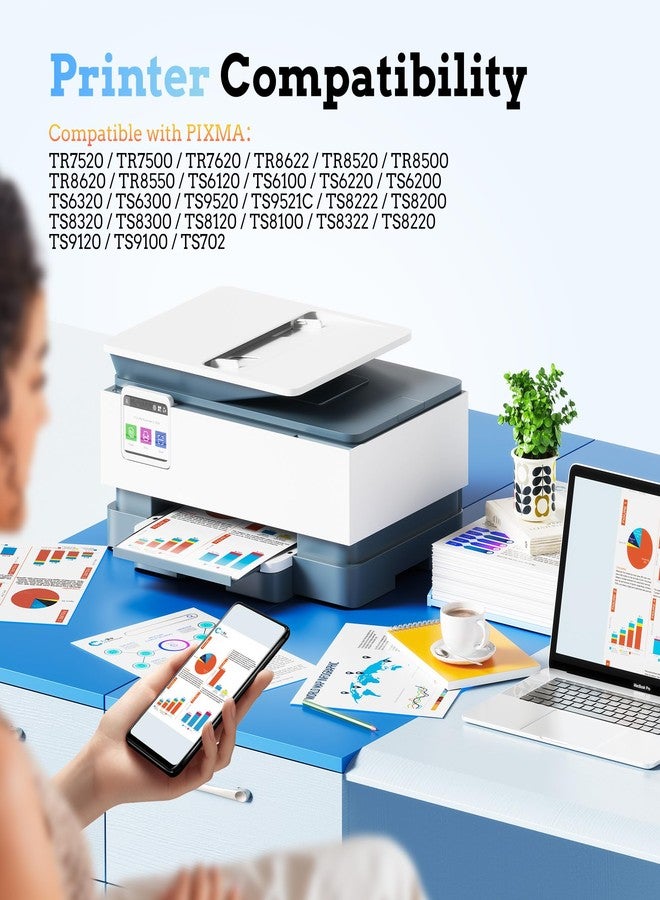 LxTek 280 281 XXL Ink Cartridges Replacement for Canon 280XXL 281XXL Ink - Image 2