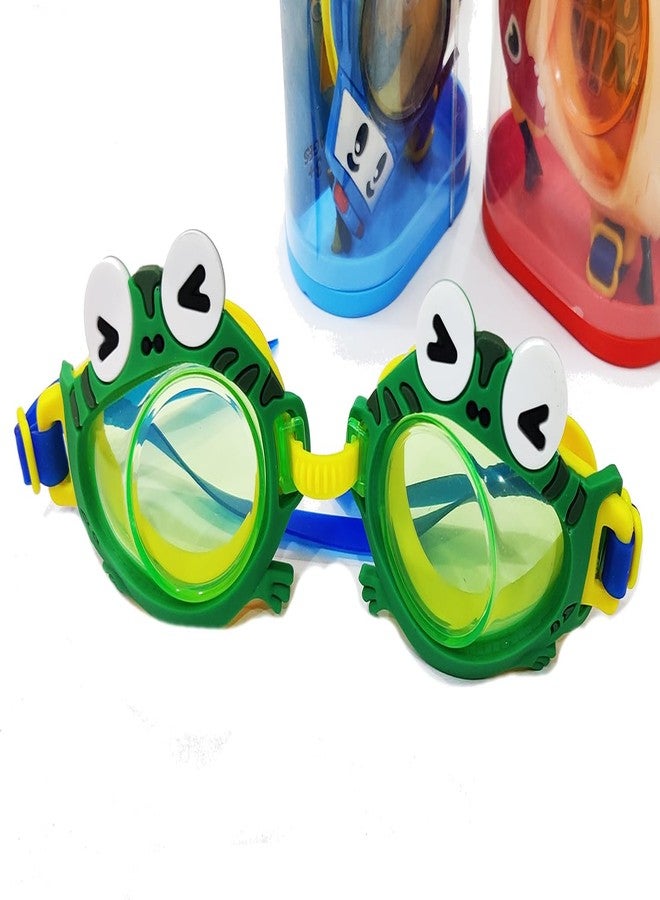BITONA® 1 Pc Cute Cartoon design Swimming Goggles Waterproof Anti Fog for Kids in Random Color design (1 Pc Only) - Image 4