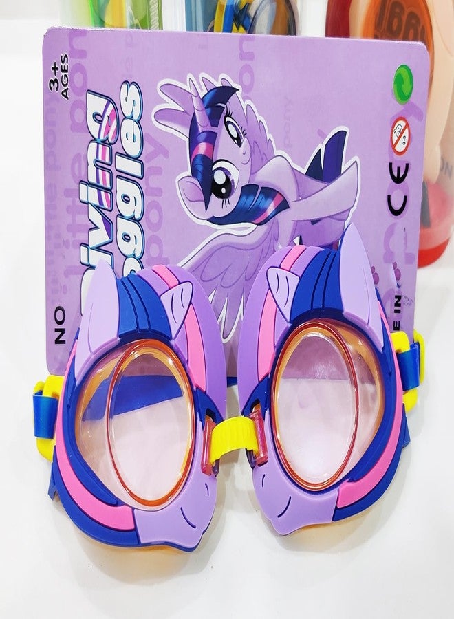 BITONA® 1 Pc Cute Cartoon design Swimming Goggles Waterproof Anti Fog for Kids in Random Color design (1 Pc Only) - Image 3