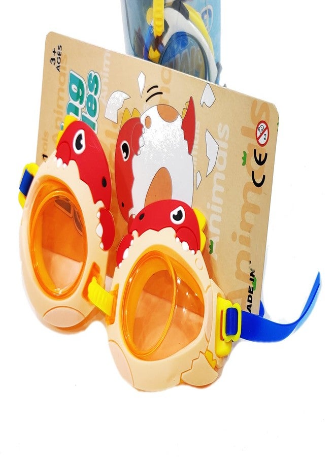 BITONA® 1 Pc Cute Cartoon design Swimming Goggles Waterproof Anti Fog for Kids in Random Color design (1 Pc Only) - Image 5