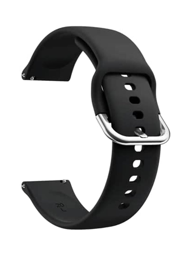 Strap Strap Silicone 22MM For Samsung galaxy watch 46mm / Gear S3 / Huawei watch GT2E/GT (42mm,46mm) /GT2 Pro/GT2 46MM/honor Magic Watch2 46mm/Amazfit GTR 47mm/GTR 2/2e (Black)