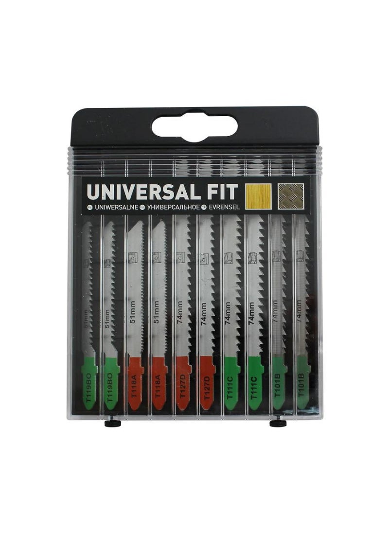 UNIVERSAL - Universal T-Shank Jigsaw Blade Set 10Pcs - Image 1