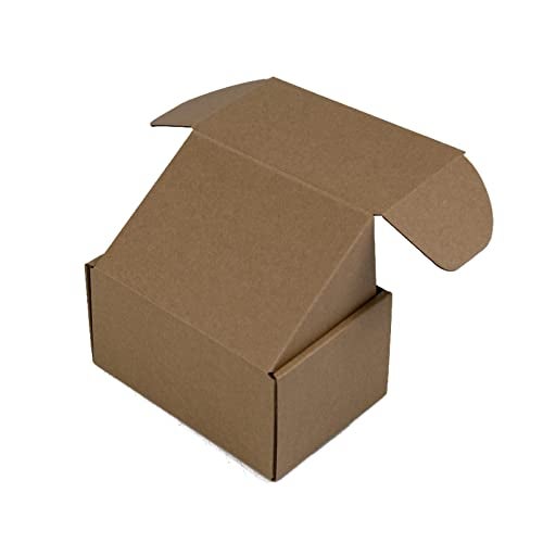 Sodissa 6x4x3 Inches Shipping Boxes Pack of 25, Brown Corrugated Cardboard Boxes for Small Bussiness - Image 4