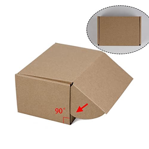 Sodissa 6x4x3 Inches Shipping Boxes Pack of 25, Brown Corrugated Cardboard Boxes for Small Bussiness - Image 5