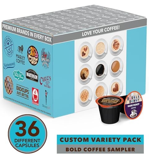 Perfect Samplers Dark Roast Coffee Pod Variety Pack  Pack for Keurig K Cups Coffee Makers Bold 36 Count - Image 5