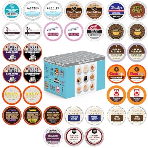 Perfect Samplers Dark Roast Coffee Pod Variety Pack  Pack for Keurig K Cups Coffee Makers Bold 36 Count - Image 1
