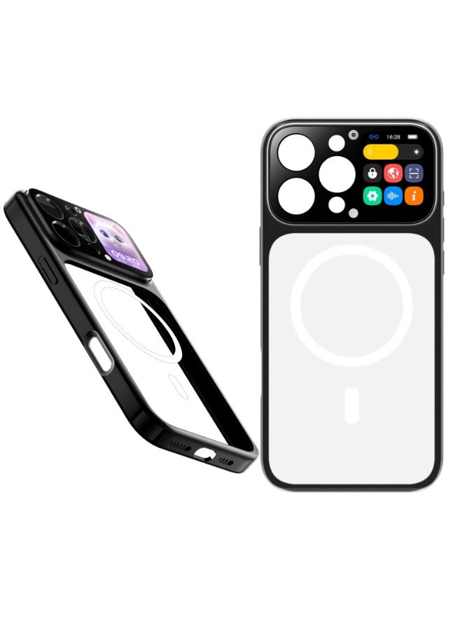 حافظة ذكية بشاشة HD مقاس 1.85 بوصة لجهاز iPhone 16 Pro Max - كفر حماية كامل 360 درجة بمستوى عسكري مقاوم للصدمات ومتوافق مع MagSafe - Image 1
