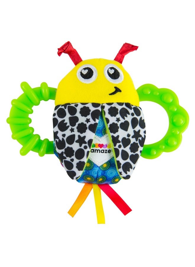 Lamaze Bitty Bite Bug Rattle 4.5 Inch (Pack Of 1) - Image 1