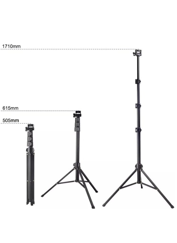 Jmary - Jmary MT36 Selfie Stick Phone Tripod 67" Extendable Travel Tripod Stand with Phone Clip 1.7 meter Tripod for Video Shooting vlog - Image 1