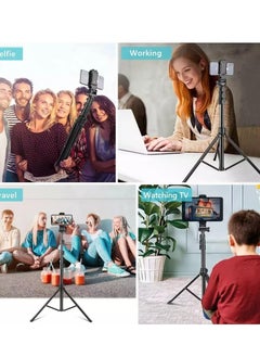 Jmary Jmary MT36 Selfie Stick Phone Tripod 67" Extendable Travel Tripod Stand with Phone Clip 1.7 meter Tripod for Video Shooting vlog  - Image 5