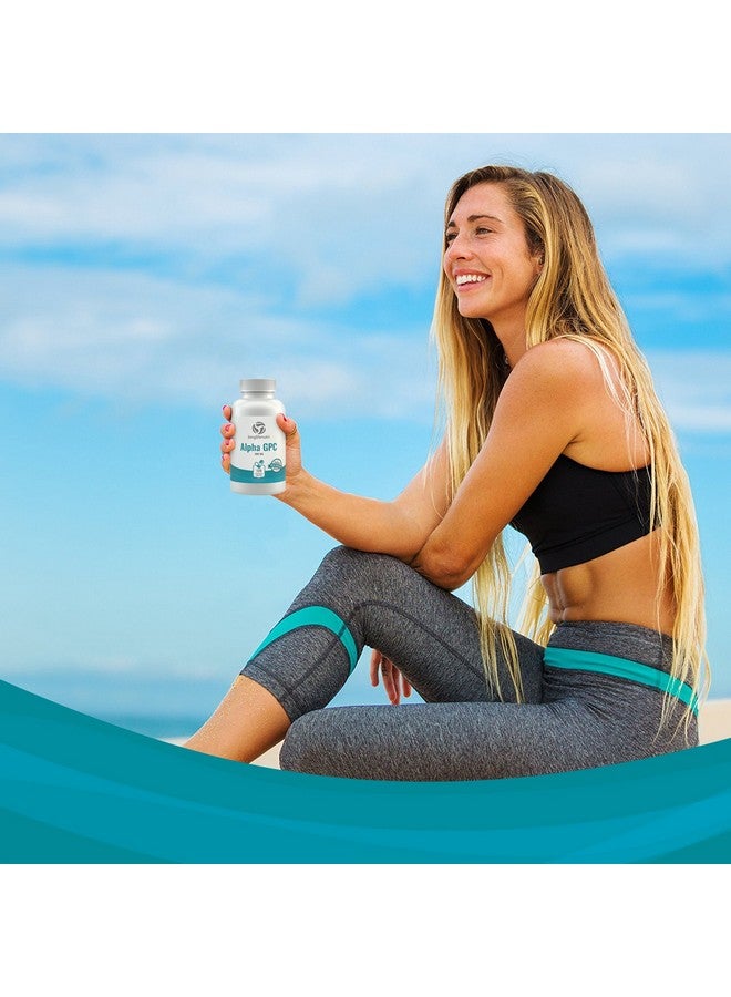 LongLifeNutri Alpha Gpc Choline Supplement 300Mg 180 Vegetarian Capsules ; Made In Usa ; Cognitive Enhancer Nootropic ; Supports Memory & Brain Function ; Boosts Focus & Mood ; 300 Mg Pure Powder Pills Complex - Image 3