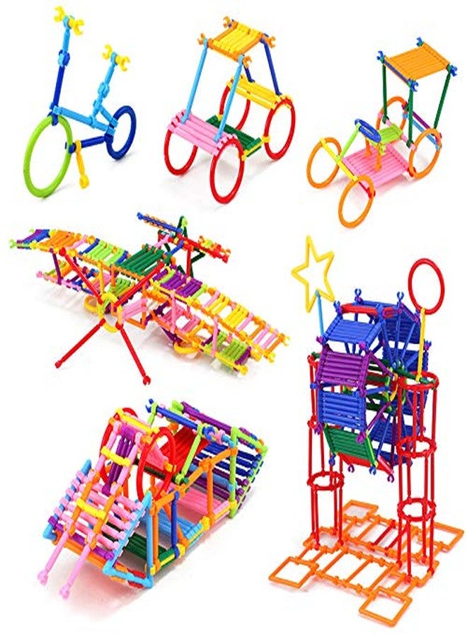 PULSBERY Non-Toxic Smart Stick Building Blocks Toys - Smart Stick with Different Shapes Block Game for 3-8 Years Old Kids Boys & Girls,Multi Color,200 Piece,Randomcolor - Image 2