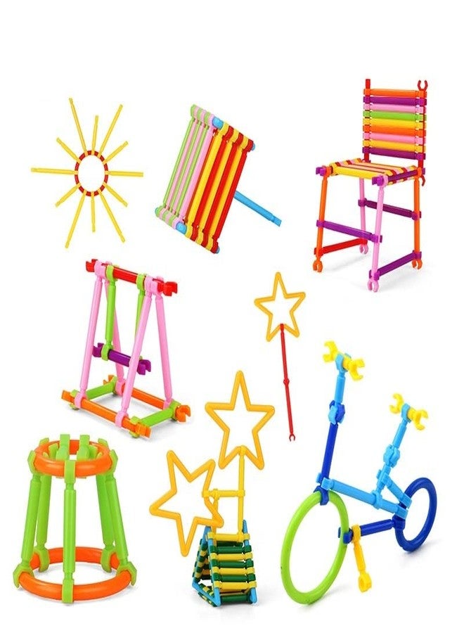 PULSBERY Non-Toxic Smart Stick Building Blocks Toys - Smart Stick with Different Shapes Block Game for 3-8 Years Old Kids Boys & Girls,Multi Color,200 Piece,Randomcolor - Image 3